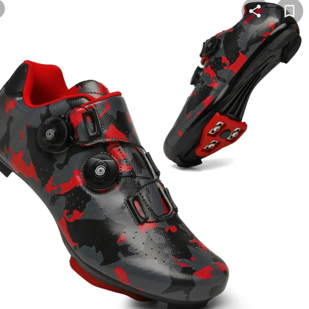 CAMO SPEED SELF-LOCKING BIKE SHOES. Size 43. 9.5/10 US - Picture 1 of 7